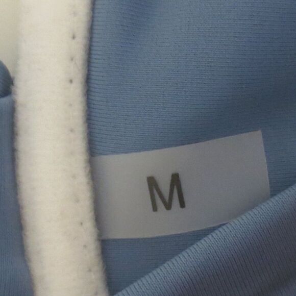 NWT Hilinker Blue Ruched Bikini Criss Cross Back High Cut Swimsuit Set Sz M - Picture 7 of 11